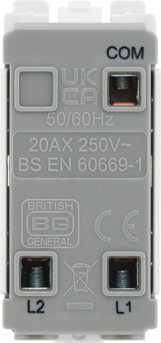 BG Evolve RPCDW12EL Grid 20AX Secret Key SP 2-Way (EMG LTG TEST) - White - westbasedirect.com