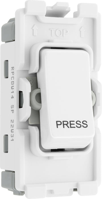BG Evolve RPCDW14 Grid 20AX SP 2-Way Retractive (PRESS) - White - westbasedirect.com