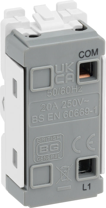 BG Evolve RPCDW14 Grid 20AX SP 2-Way Retractive (PRESS) - White - westbasedirect.com