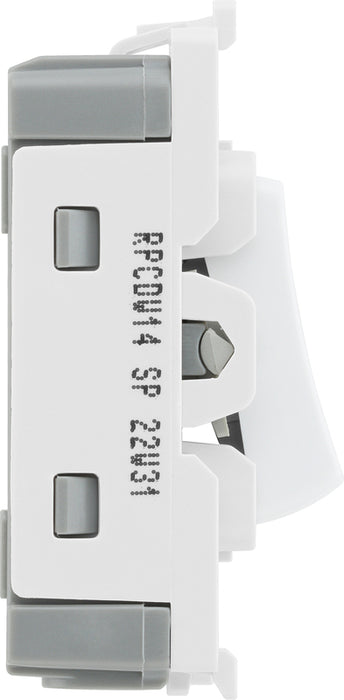 BG Evolve RPCDW14 Grid 20AX SP 2-Way Retractive (PRESS) - White - westbasedirect.com