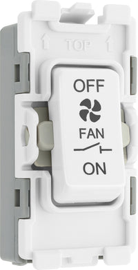 BG Evolve RPCDW15 Grid 10A Triple Pole Fan Isolator - White