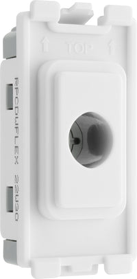 BG Evolve RPCDWFLEX Grid Flex Outlet (up to 10mm) - White