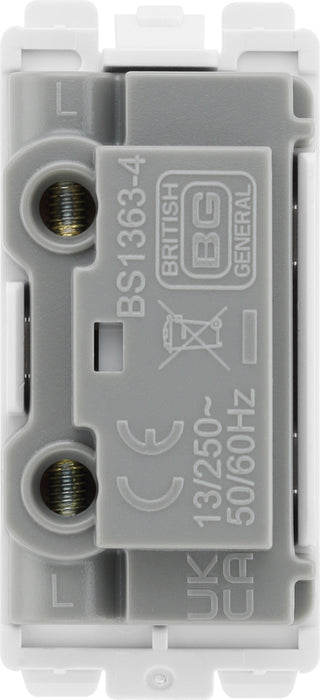 BG Evolve RPCDWFUSE Grid 13A Fused Fuse Holder - White - westbasedirect.com