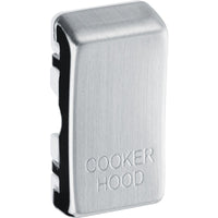 BG RRCHBS Nexus Grid Rocker Embossed (COOKER HOOD) - Brushed Steel
