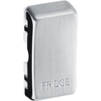 BG RRFDBS Nexus Grid Rocker Embossed (FRIDGE) - Brushed Steel