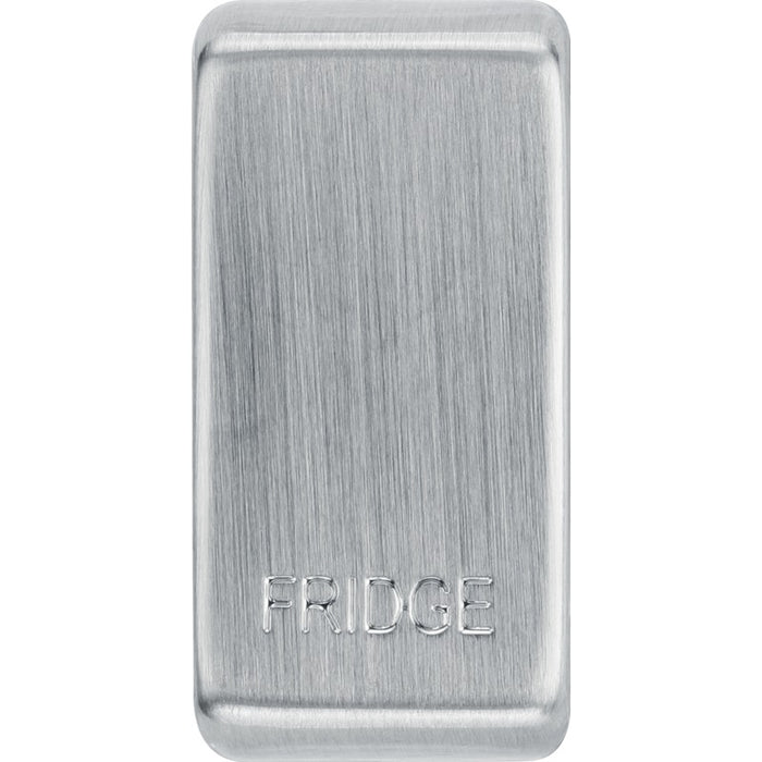 BG RRFDBS Nexus Grid Rocker Embossed (FRIDGE) - Brushed Steel - westbasedirect.com