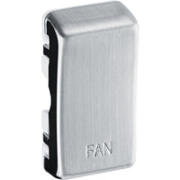 BG RRFNBS Nexus Grid Rocker Embossed (FAN) - Brushed Steel
