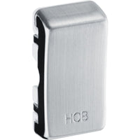 BG RRHBBS Nexus Grid Rocker Embossed (HOB) - Brushed Steel