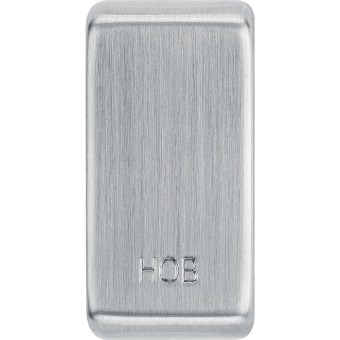 BG RRHBBS Nexus Grid Rocker Embossed (HOB) - Brushed Steel - westbasedirect.com