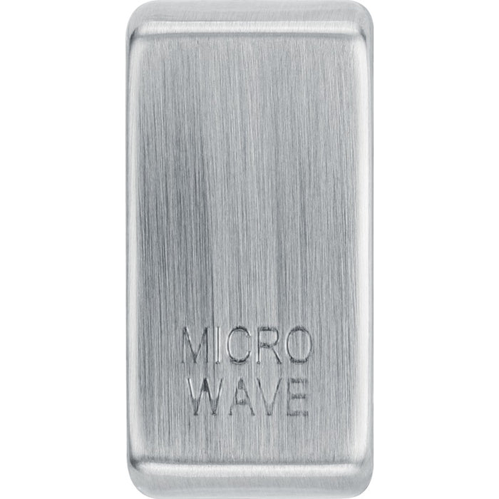 BG RRMWBS Nexus Grid Rocker Embossed (MICROWAVE) - Brushed Steel - westbasedirect.com