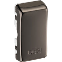 BG RROVBN Nexus Grid Rocker Embossed (OVEN) - Black Nickel