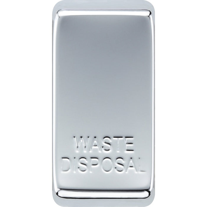 BG RRWDISPC Nexus Grid Rocker Embossed (WASTE DISPOSAL) - Polished Chrome - westbasedirect.com