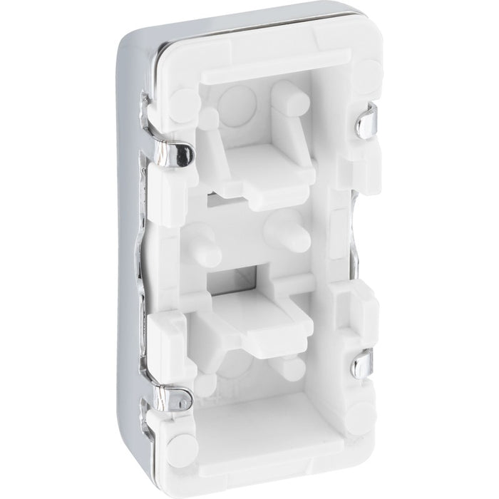 BG RRWDISPC Nexus Grid Rocker Embossed (WASTE DISPOSAL) - Polished Chrome - westbasedirect.com
