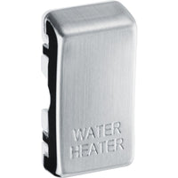 BG RRWHBS Nexus Grid Rocker Embossed (WATER HEATER) - Brushed Steel