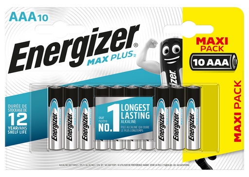 Energizer E301322700 MaxPlus AAA | 10 Pack - westbasedirect.com