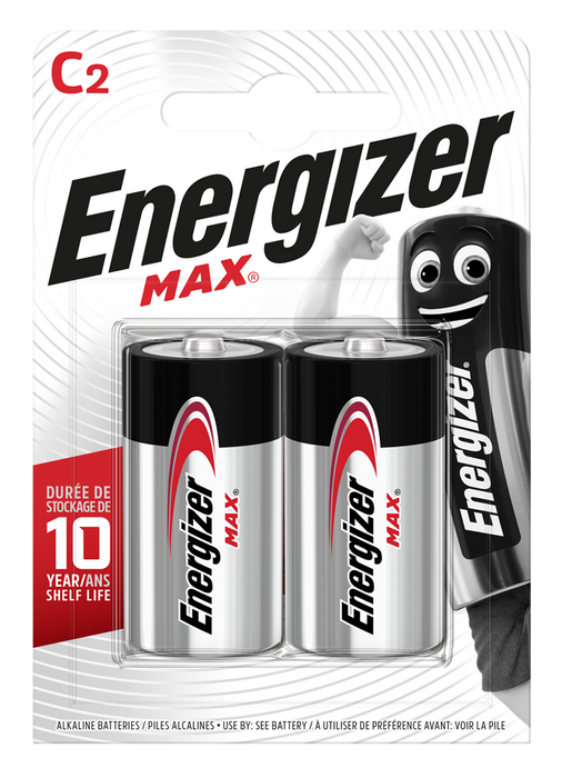 Energizer E301533200 Max C | 2 Pack - westbasedirect.com