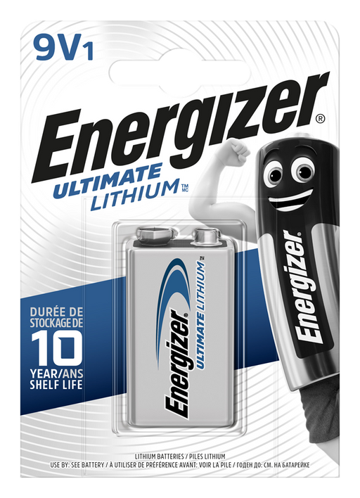 Energizer E300814100 Ultimate Lithium 9V | 1 Pack - westbasedirect.com