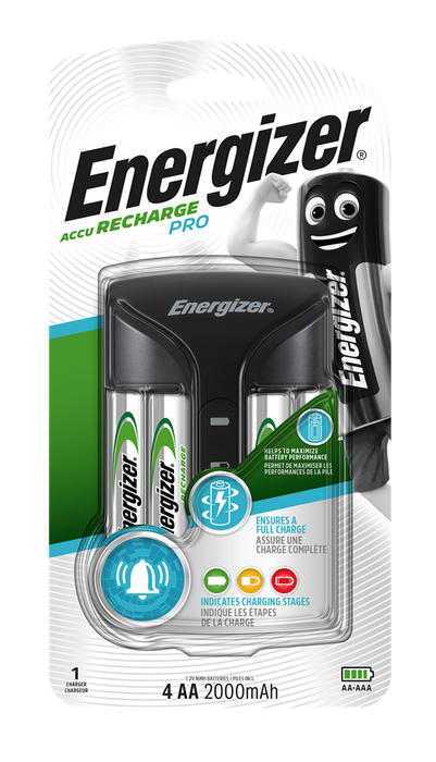 Energizer E300835600 Pro Charger | + 4 x AA 2000mAh - westbasedirect.com