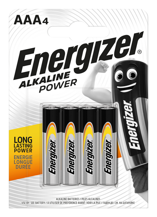 Energizer E300788700 Alkaline Power AAA | 4 Pack - westbasedirect.com