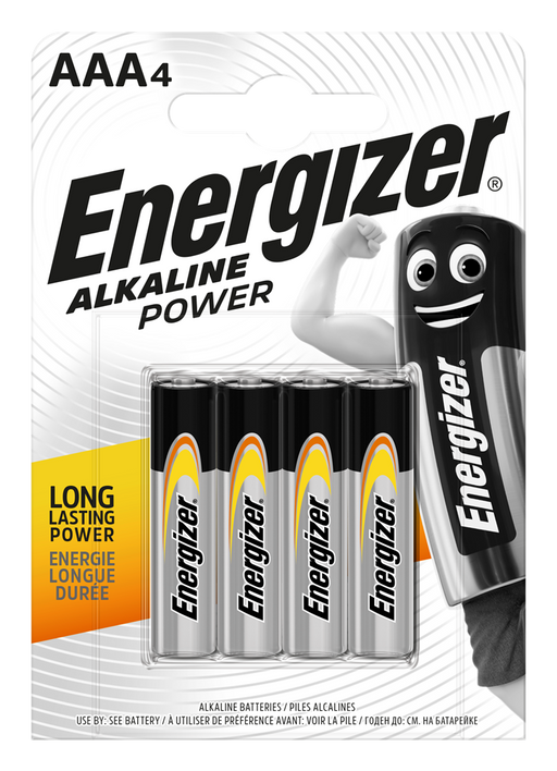 Energizer E300788700 Alkaline Power AAA | 4 Pack - westbasedirect.com