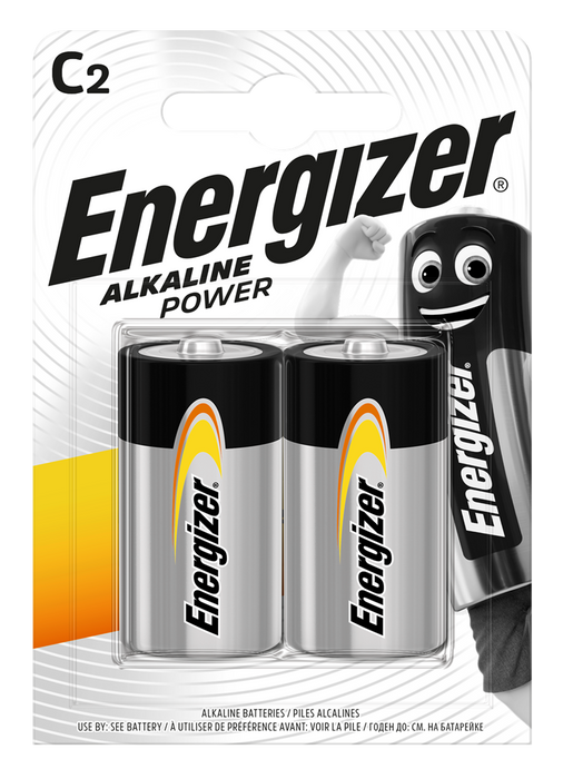 Energizer E300803700 Alkaline Power C | 2 Pack - westbasedirect.com