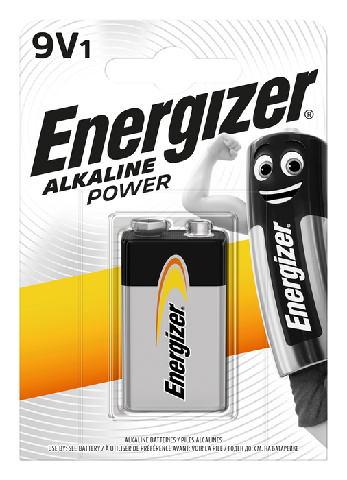 Energizer E300804100 Alkaline Power 9V | 1 Pack - westbasedirect.com