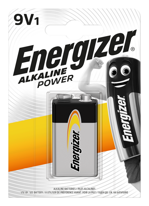 Energizer E300804100 Alkaline Power 9V | 1 Pack - westbasedirect.com