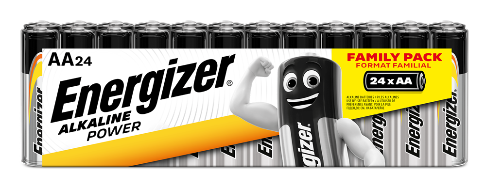Energizer E300798400 Alkaline Power AA | 24 Family Pack With CDU - westbasedirect.com