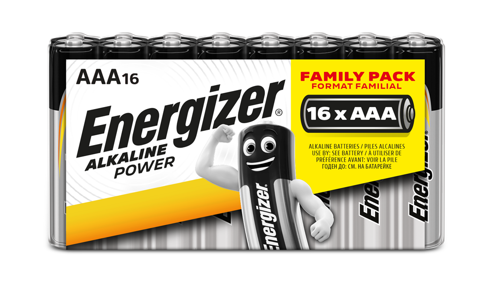 Energizer E300802700 Alkaline Power AAA | 16 Family Pack With CDU - westbasedirect.com