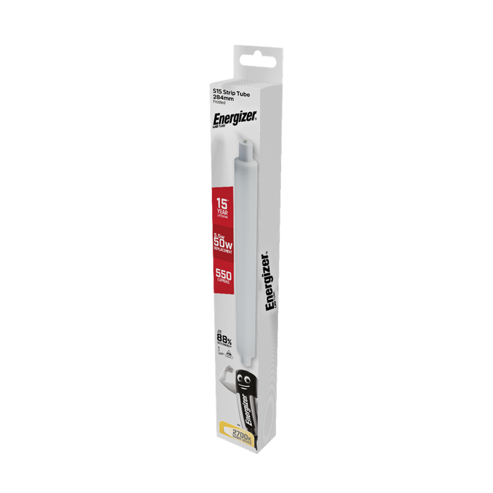 Energizer 5.5W 550lm S15 LED Strip Tube Warm White 2700K - westbasedirect.com