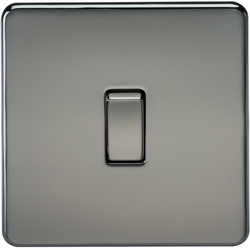 Knightsbridge SF1200BN Screwless 10AX 1G Intermediate Switch - Black Nickel - westbasedirect.com