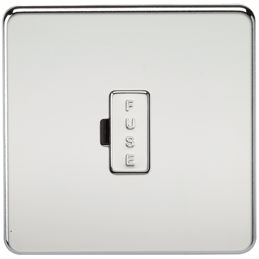 Knightsbridge SF6000PC Screwless 13A Fused Spur Unit - Polished Chrome - westbasedirect.com