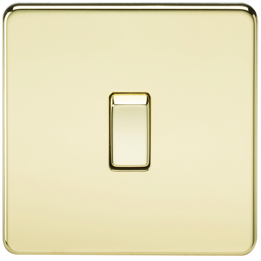 Knightsbridge SF8341PB Screwless 20A 1G DP Switch - Polished Brass - westbasedirect.com