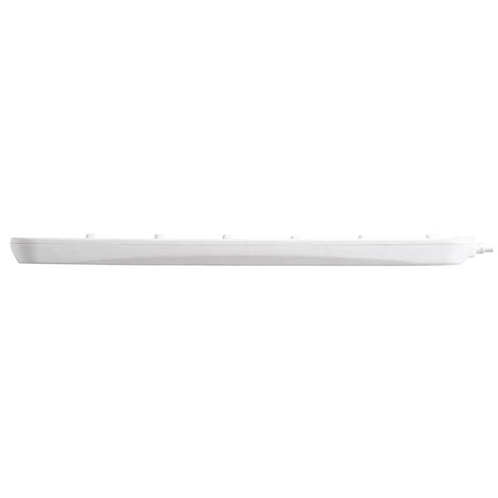 Masterplug 6 Socket 2m 13A Switched Extension Lead + Indicator White - westbasedirect.com