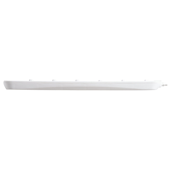 Masterplug 6 Socket 2m 13A Switched Surge Extension Lead + Indicator White - westbasedirect.com