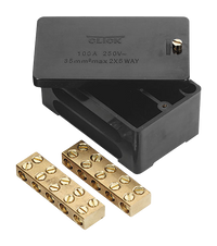 Click WA228 100A Double Pole 5x35mm² Link Box