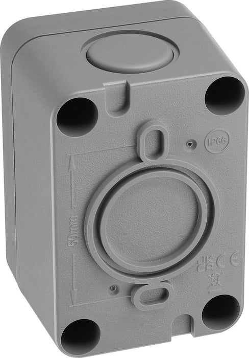 BG WP12S Weatherproof Nexus Storm 20AX 1G 2-Way Switch Slim - westbasedirect.com