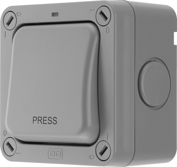 BG WP14 Weatherproof Nexus Storm 20AX 1G 2-Way Retractive Switch(PRESS) - westbasedirect.com