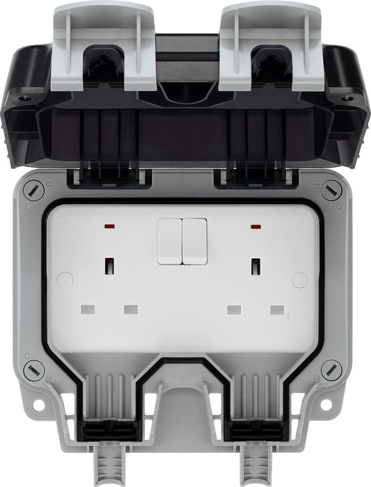 BG WP22 Weatherproof Nexus Storm 13A 2G Switched Socket - westbasedirect.com