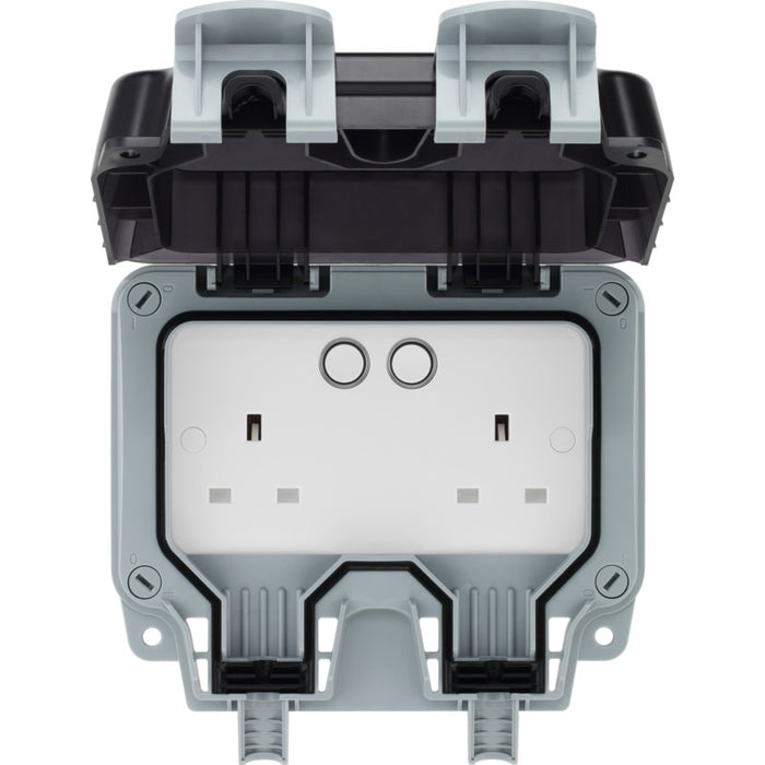 BG WP22/HC Nexus Storm IP66 Weatherproof Double Switched 13A Socket with Smart Control - westbasedirect.com