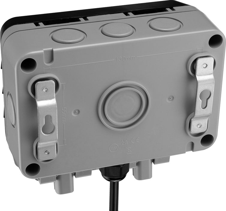 BG WP22KIT/3 Weatherproof Nexus Storm 13A 2G Switched Socket +3m Flex & RCD Plug - westbasedirect.com
