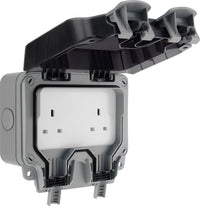 BG WP24-02 Weatherproof Nexus Storm 13A 2G Unswitched Socket