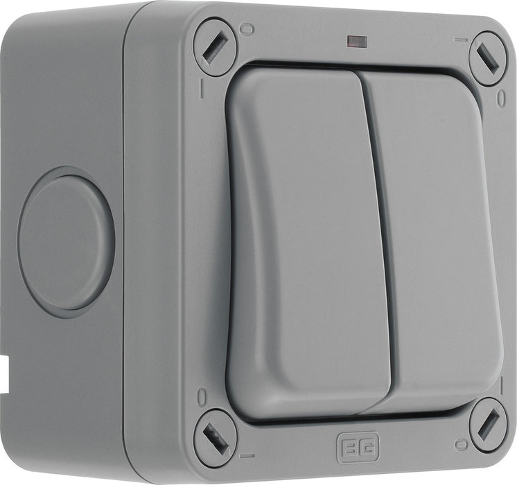 BG WP42 Weatherproof Nexus Storm 20AX 2G 2-Way Switch - westbasedirect.com