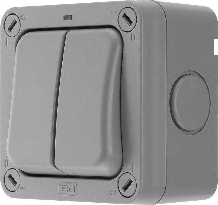 BG WP42 Weatherproof Nexus Storm 20AX 2G 2-Way Switch - westbasedirect.com