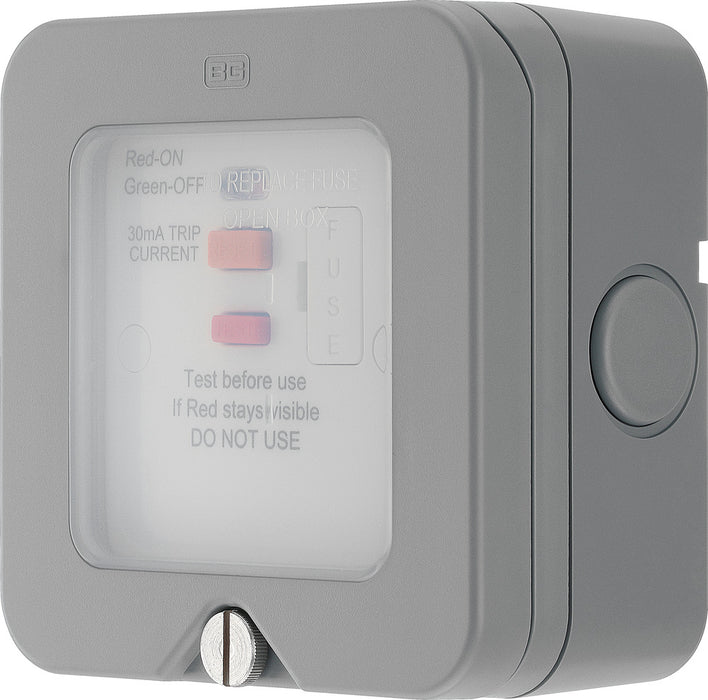 BG WP55RCD Weatherproof Nexus Storm 13A RCD Protection (Latching) - westbasedirect.com