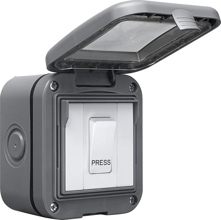 BG WPB14 Weatherproof IP55 1G Bell Push Switch - westbasedirect.com