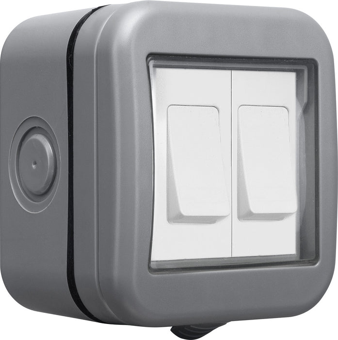 BG WPB42 Weatherproof IP55 10AX 2G 2-Way Switch - westbasedirect.com
