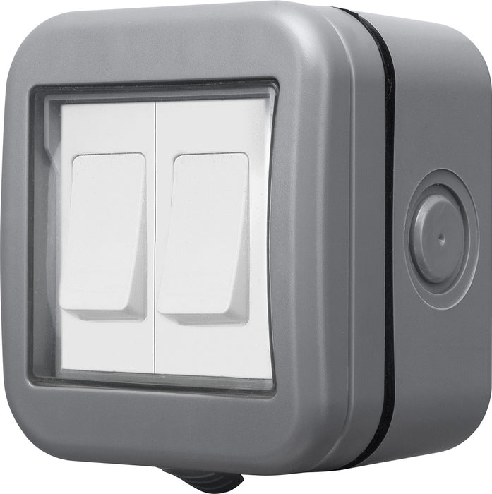BG WPB42 Weatherproof IP55 10AX 2G 2-Way Switch - westbasedirect.com