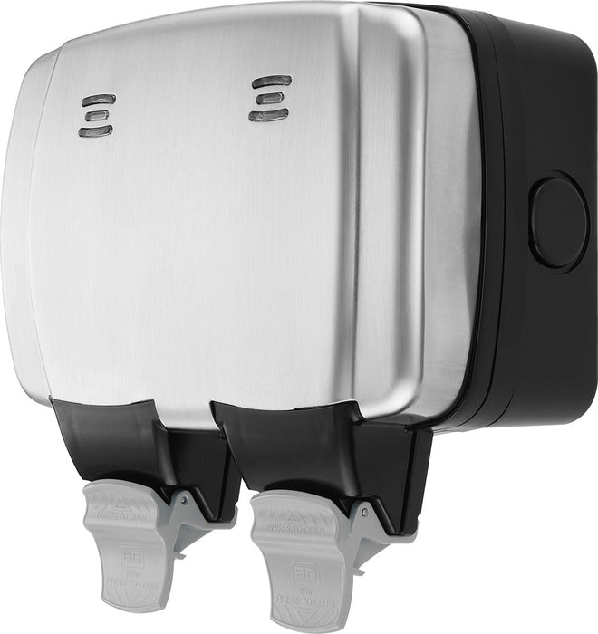 BG WPL22 Weatherproof Decorative 13A 2G DP Switched Socket - westbasedirect.com