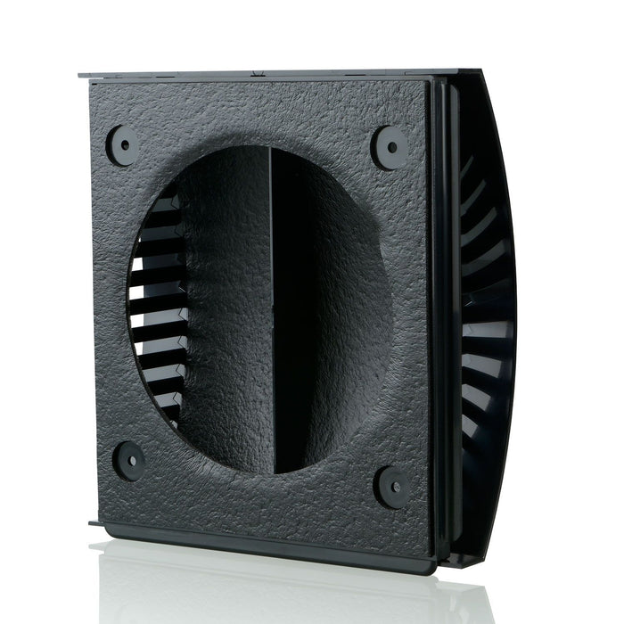 Blauberg AH-10-100-BLACK External Wall Wind Sound Baffle Vent Cover Draft 4" 100mm - westbasedirect.com